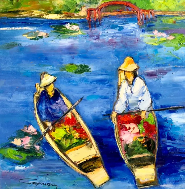 Jardin japonais by | Bernard GASSMANN | buy art online | artprice