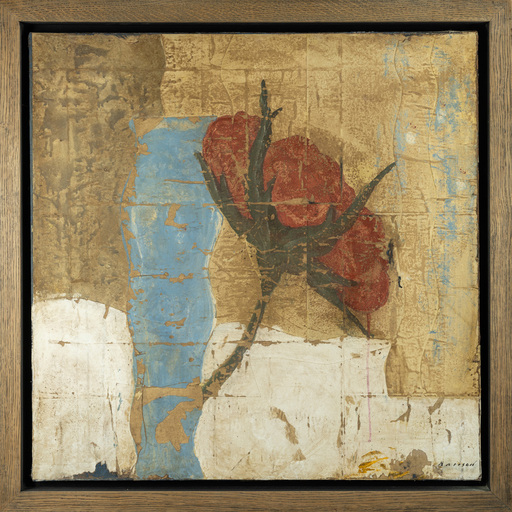 Pierre Marie BRISSON - Painting - Fleur rouge I