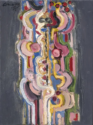 CORNEILLE - Painting - Corps nu et rose