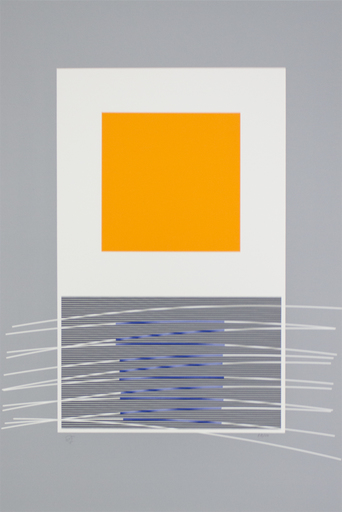 Jesús Rafael SOTO - Print-Multiple - orange et virtuel bleu