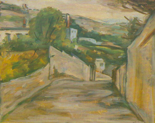 Menachem Schmidt SHEMI - Gemälde - Street in Haifa