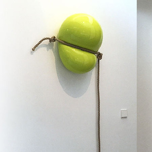 Stephan MARIENFELD - Sculpture-Volume - Wall-Dislike grün