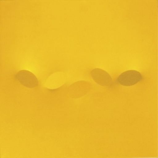 Turi SIMETI - Painting - 5 ovali gialli