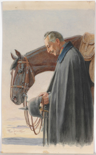 Theodor ZASCHE - Disegno Acquarello - Theodor Zasche (1862-1922) "Wilhelm II", ca.1915