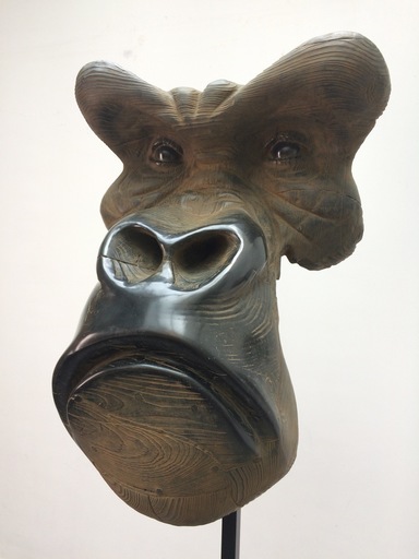 Quentin GAREL - Skulptur Volumen - Masque de Gorille VI