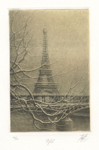 Jean-Michel MATHIEUX-MARIE - 版画 - GRAVURE SIGNÉ CRAYON NUM/180 HANDSIGNED ETCHING PARIS