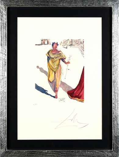 Salvador DALI - Grabado - Pilate Loves Hermione From The Cycle: Ovid's The Art of Love