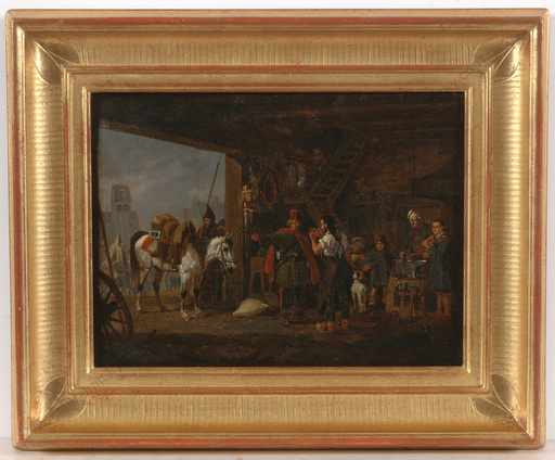 Peter Heinrich VON HESS - 绘画 - "Don Cossacks and Saxonian Horseschoer (1813)", 1829