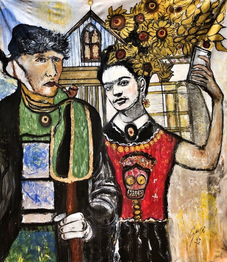 Suzi FADEL NASSIF - Painting - Frida Gogh