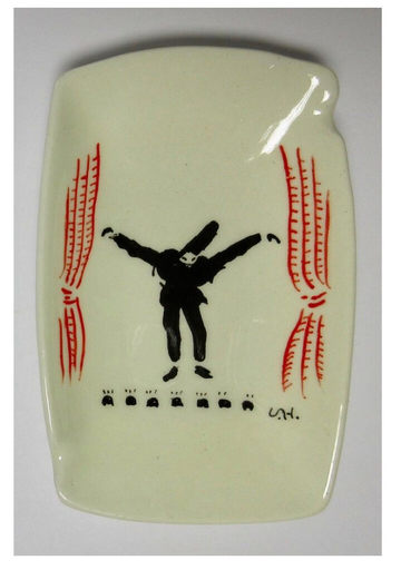 David HOCKNEY - Ceramic - Ashtray for Museo Tamayo Exhibition