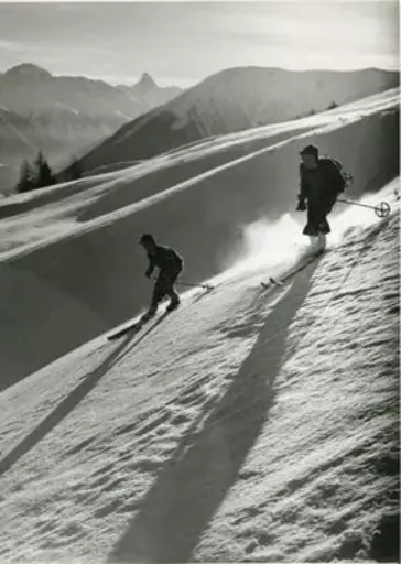 Otto FURTER - Fotografia - Abfahrt vom Körbshorn bei Davos