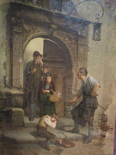 Théodore GÉRARD - 绘画 - La punition