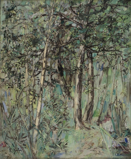 Francis GRUBER - Painting - Sous-bois