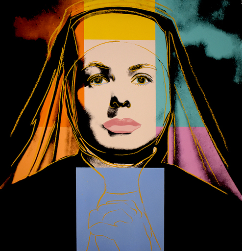 Andy WARHOL - Grabado - The Nun, from: Ingrid Bergman