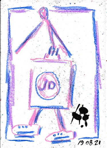 Harry BARTLETT FENNEY - Drawing-Watercolor - series jd bag 3/3 (19 08 21)