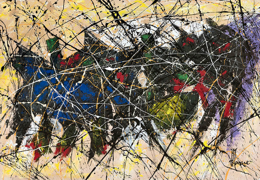 Jean-Jacques MARIE - Pittura - Abstraction lyrique série L022