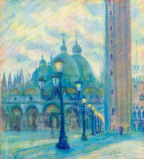 Theodor ALLESCH-ALESCHA - Dibujo Acuarela - Venice