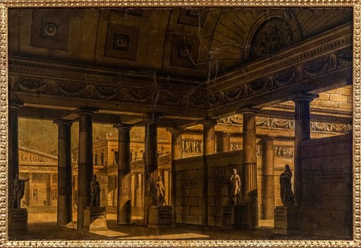 Alessandro SANQUIRICO - Gemälde - View of Ancient Greece