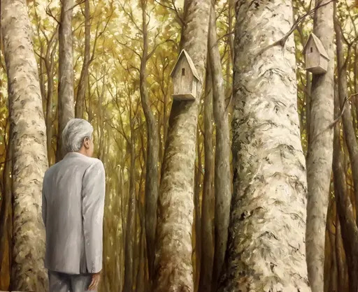 Julio FIGUEROA BELTRAN - Peinture - The Watcher