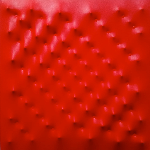 Enrico CASTELLANI - Peinture - Superficie Rossa