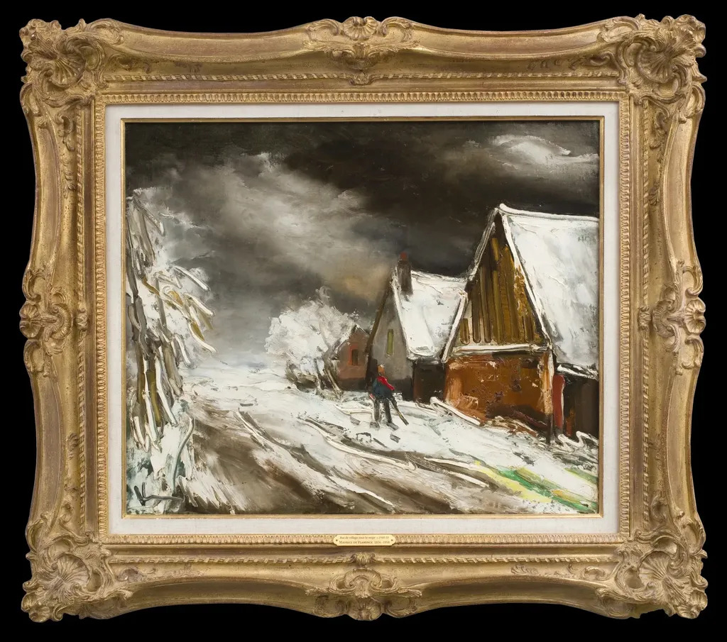 モーリス・ド・ヴラマンク、RUE DE VILLAGE、海外版超希少レゾネ Maurice-DE-VLAMINCK-Rue-de-