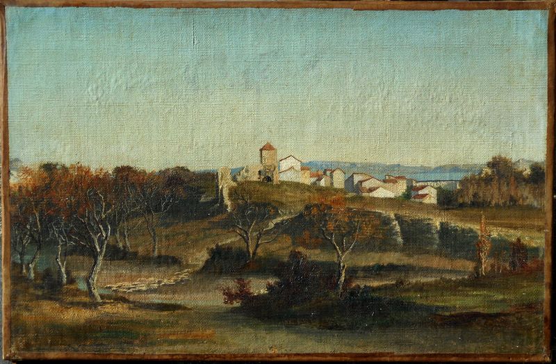Eléazard Ch. Ant. DE SABRAN-PONTEVES - Painting - hameau du lac