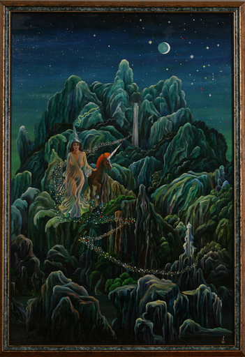 Igor LAZAR - Painting - Unicorn land