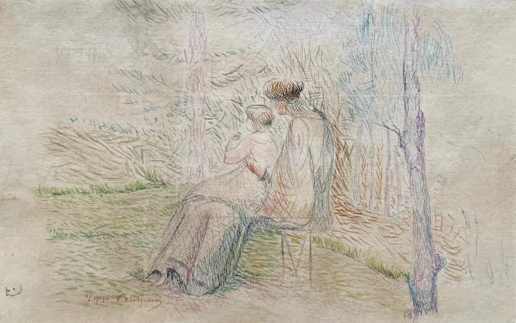 Mère et enfant by | Hippolyte PETITJEAN | buy art online | artprice