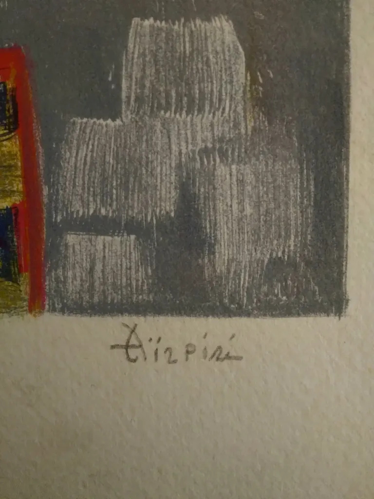 Paul Aizpiri lithograph Juggler Signed Numbered Framed 29.5×35.4