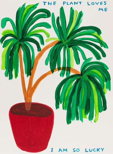David SHRIGLEY - Stampa-Multiplo - The Plant Loves Me I Am So Lucky