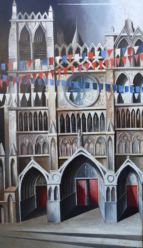 Marcello SCUFFI - Peinture - Cattedrale, il primo maggio ad Amiens