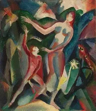 Josef EBERZ - Painting - Der exotische Tanz