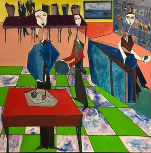 Le Restaurant Italien By Abraham Dayan Buy Art Online Artprice