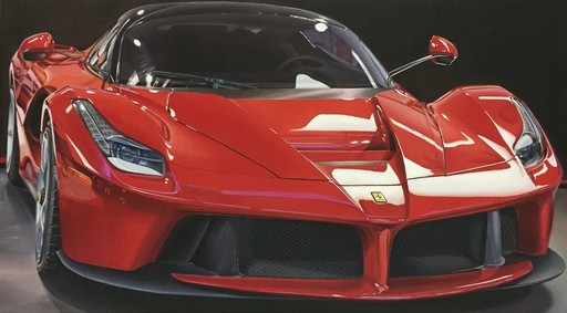Enrico GHINATO - Painting - La Ferrari