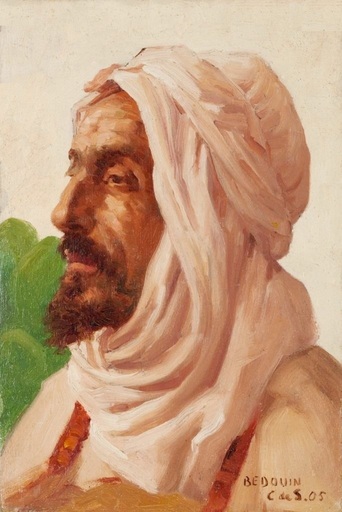 B. CONDE DE SATRINO - Painting - Bedoin - Nomadic Arab of the desert  