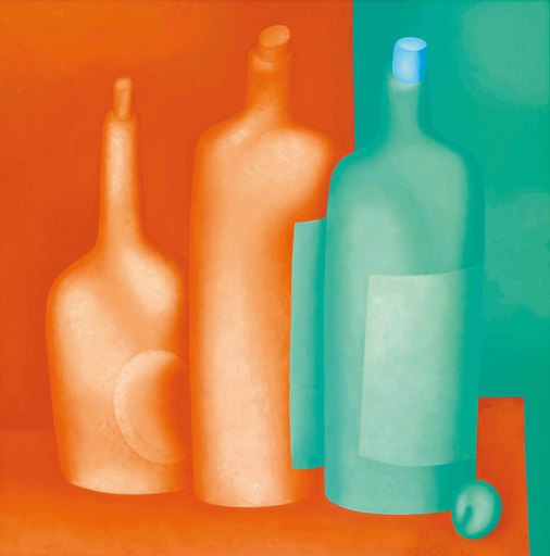 Oleg TSELKOV - Painting - Bottles