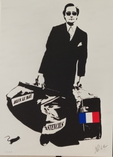 老鼠布莱克 - 版画 - Homme à  la valise 