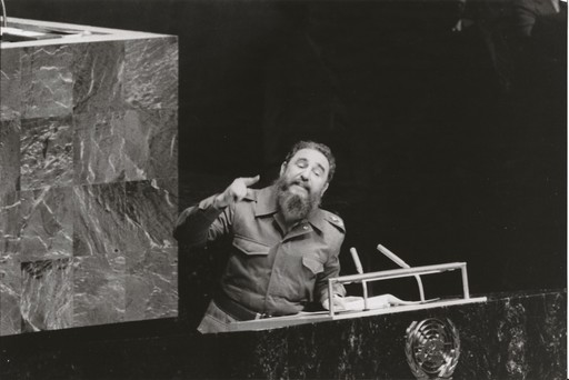 Lisl STEINER - 照片 - Fidel Castro, Cuban Communist Leader, United Nations