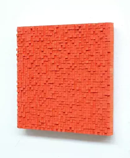 Reiner SELIGER - 雕塑 - Kreidebild orange
