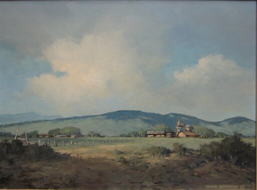 Jean PARRISH - Gemälde - New Mexico Ranch