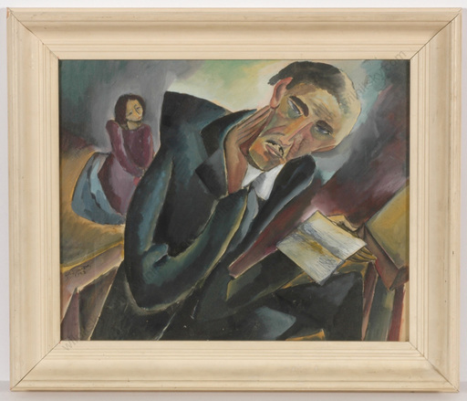 Boris DEUTSCH - Pittura - "Man and his memory", tempera, 1928