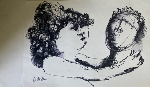Ángel MEDINA - Drawing-Watercolor - “ El esposo”