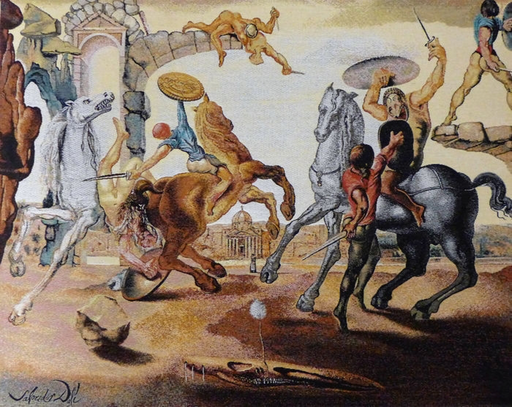 萨尔瓦多·达利 - 挂毯 - Bataille autour d’une Pissenlit
