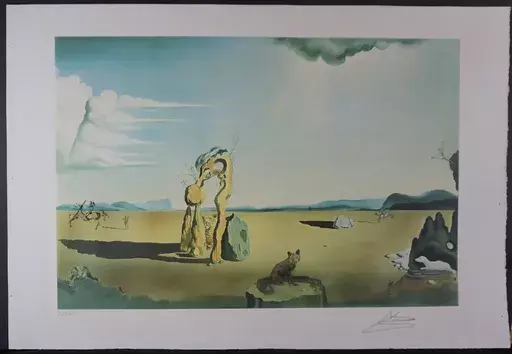 萨尔瓦多·达利 - 版画 - Les Betes Sauvages dans le Desert