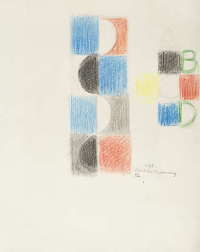 Sonia DELAUNAY - Drawing-Watercolor - Alphabet 