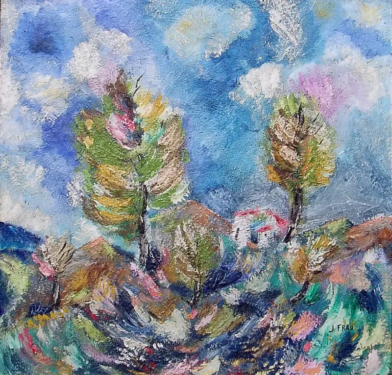Paisaje Con Casa De Jose Frau Compra De Arte Online Artprice