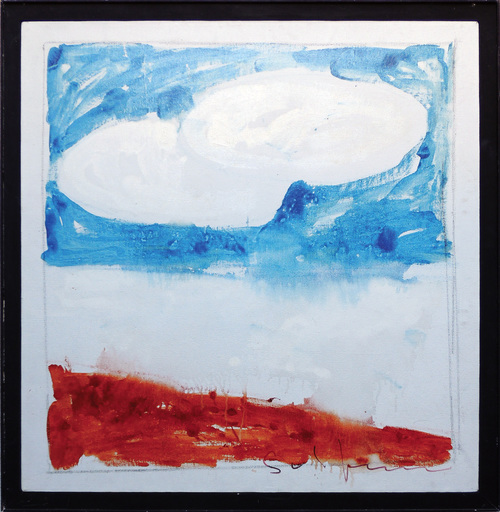 Mario SCHIFANO - Painting - Paesaggio anemico