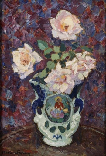 Jac MARTIN-FERRIERES - Painting - "Fleurs"