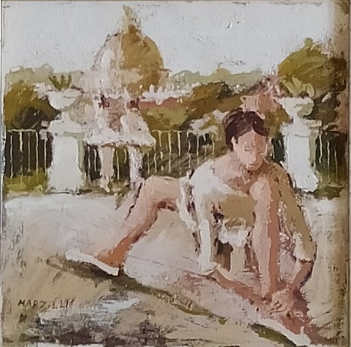 Franco MARZILLI - Peinture - Riposo dopo la danza