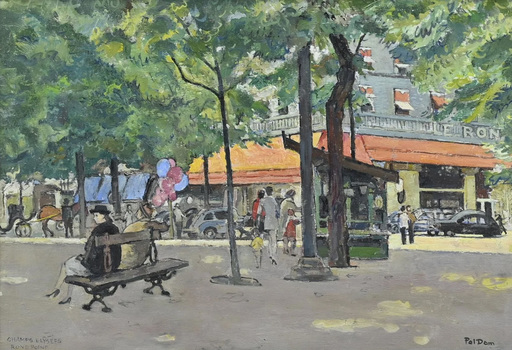 Paul DOM - Pintura - Champs Élysées